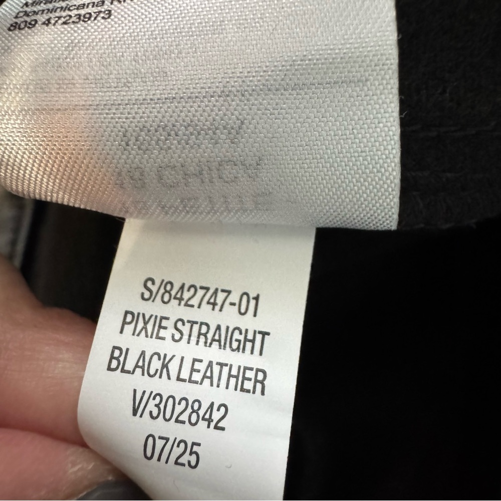 Old Navy High Rise Pixie Straight Faux Leather Pants in Black. NWT. Size 18P - Picture 11 of 14
